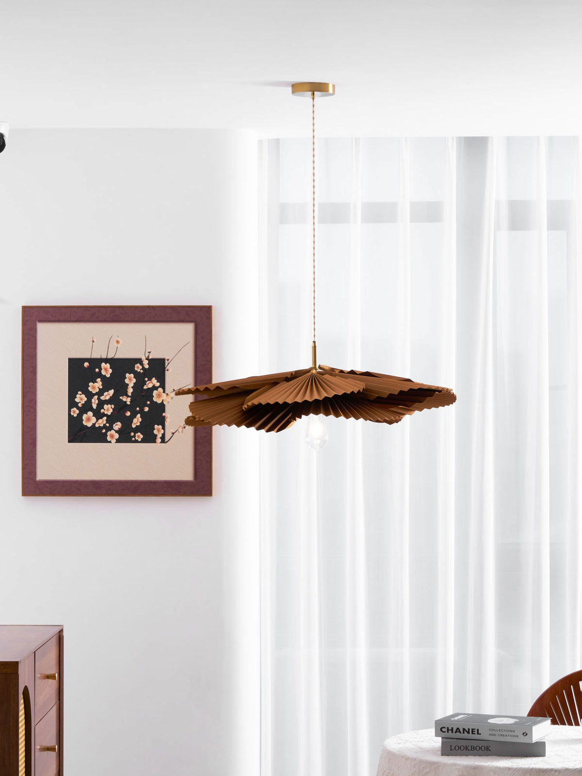 folded-leaf-lotus-chandelier