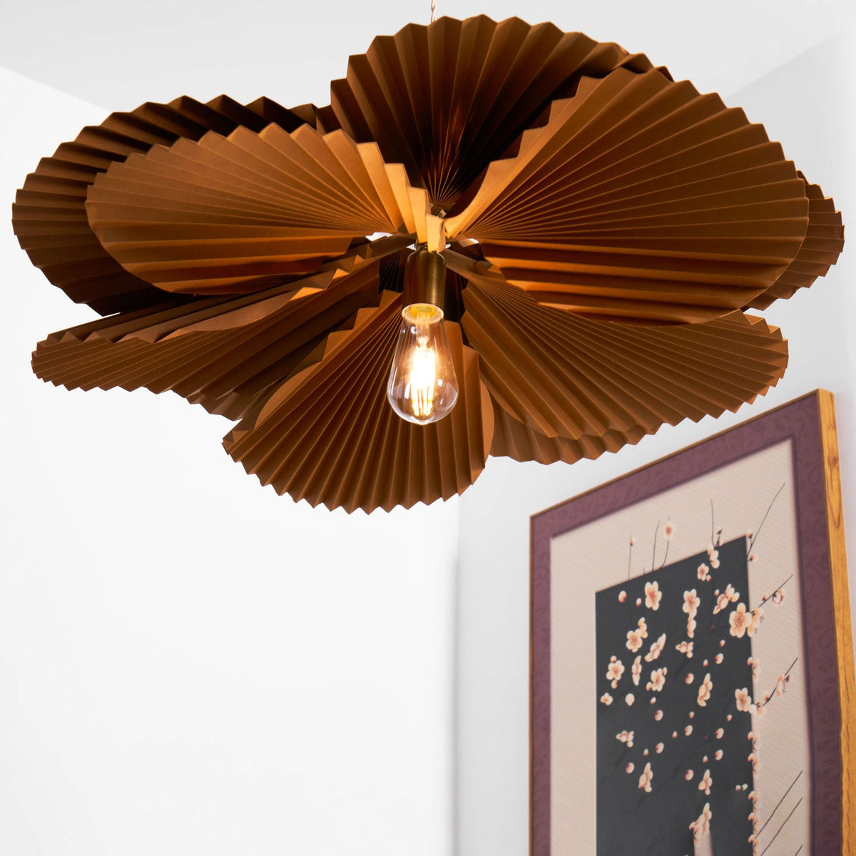 folded-leaf-lotus-chandelier