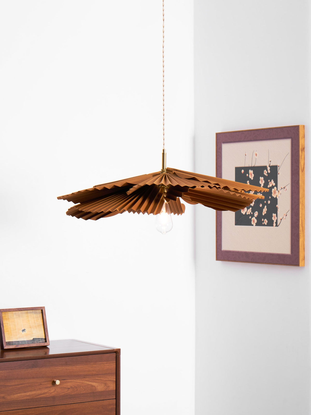 folded-leaf-lotus-chandelier