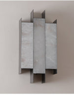 Folded Alabaster Panel Sconce — Modern Wall Light with Natural Stone