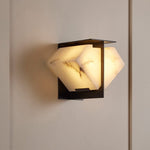 Folded Halo Alabaster Wall Sconce – Modern LED Wall Light