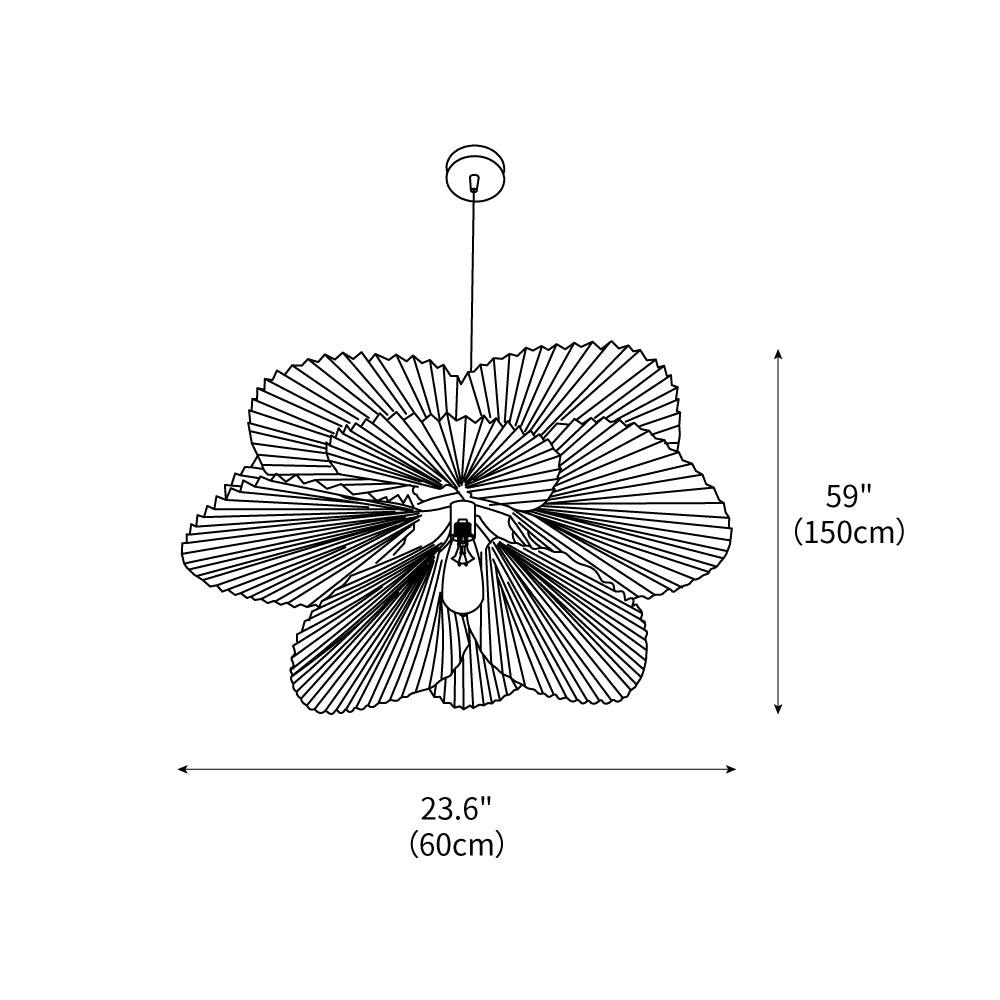 folded-leaf-lotus-chandelier