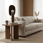 Forest Spirit Sculptural Wooden Table Lamps with Opal Glass Shades