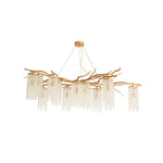 Forest Dawn Brass Chandelier