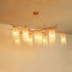 Forest Dawn Brass Chandelier