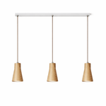 Forma Wood Pendant Lamp – Sculpted Solid Wood, Modern Minimalist Lighting
