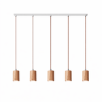 Forma Wood Pendant Lamp – Sculpted Solid Wood, Modern Minimalist Lighting