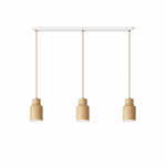 Forma Wood Pendant Lamp – Sculpted Solid Wood, Modern Minimalist Lighting