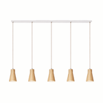 Forma Wood Pendant Lamp – Sculpted Solid Wood, Modern Minimalist Lighting