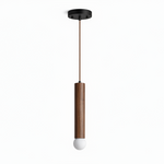 Forma Wood Pendant Lamp – Sculpted Solid Wood, Modern Minimalist Lighting