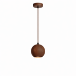 Forma Wood Pendant Lamp – Sculpted Solid Wood, Modern Minimalist Lighting