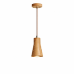 Forma Wood Pendant Lamp – Sculpted Solid Wood, Modern Minimalist Lighting