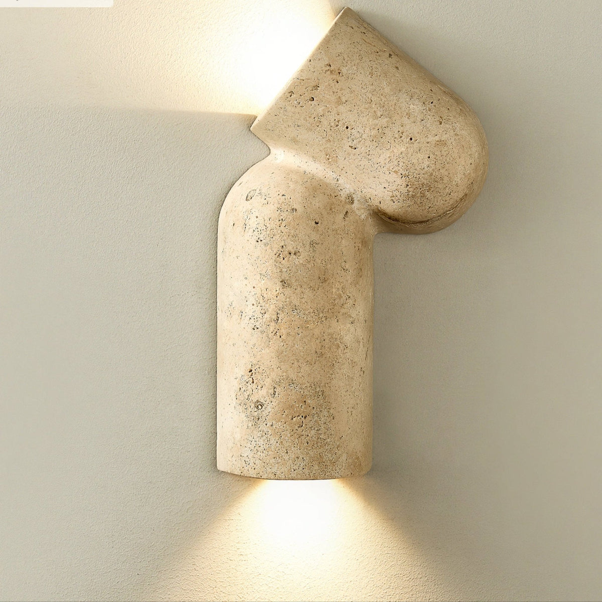Forma Arc Travertine Wall Sconce – Sculptural LED Wall Light