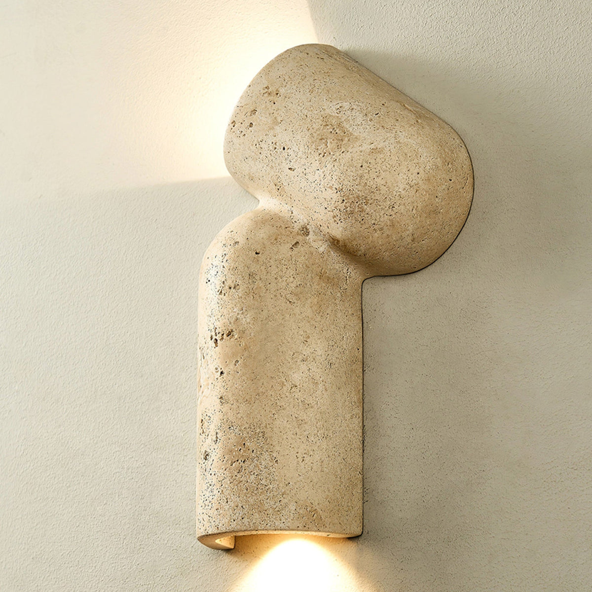 Forma Arc Travertine Wall Sconce – Sculptural LED Wall Light