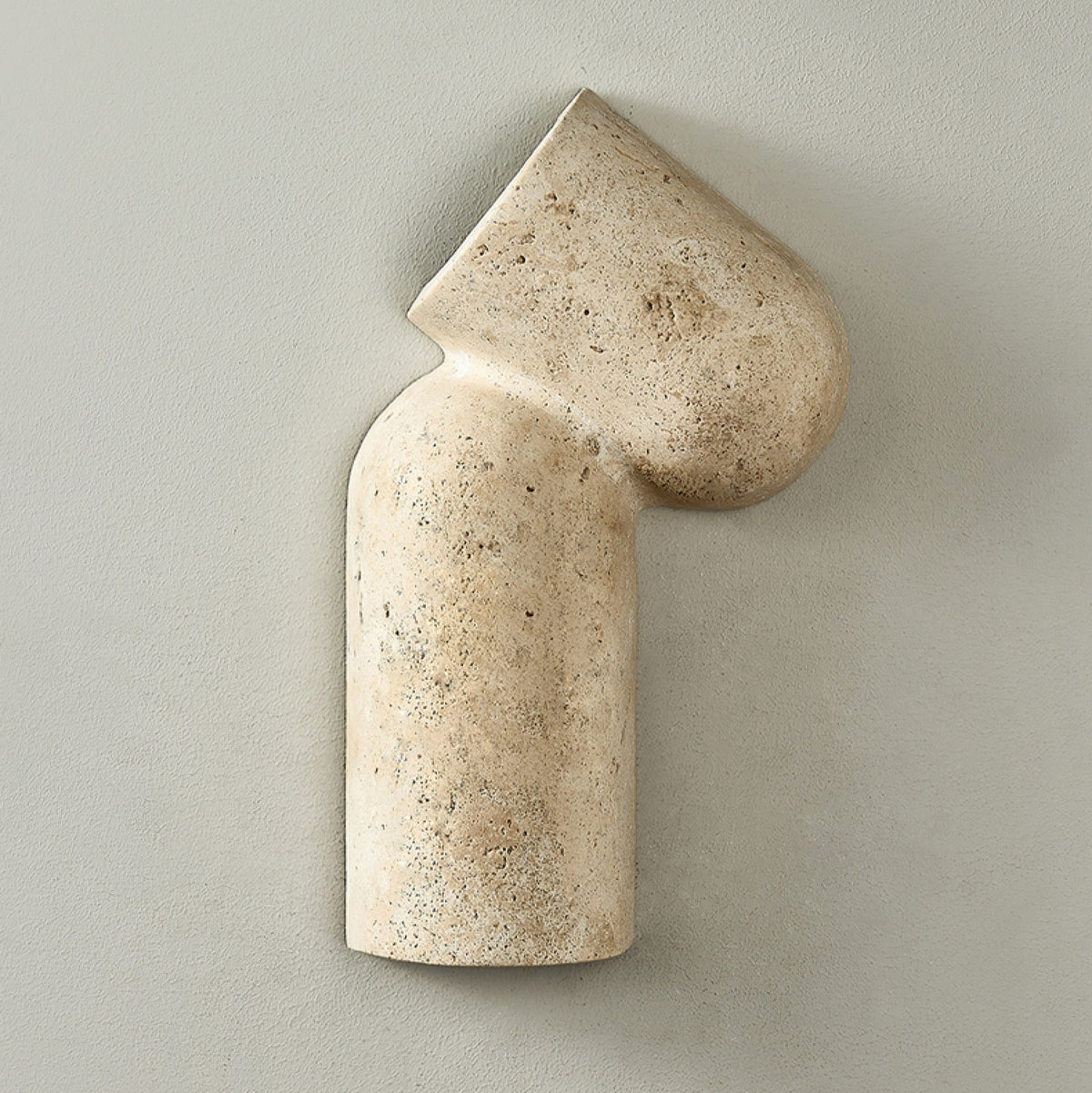 Forma Arc Travertine Wall Sconce – Sculptural LED Wall Light