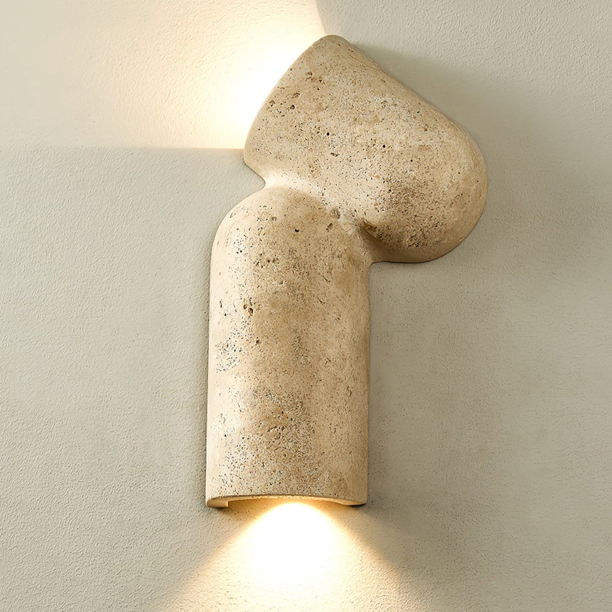 Forma Arc Travertine Wall Sconce – Sculptural LED Wall Light