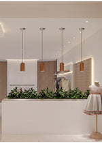 Forma Wood Pendant Lamp – Sculpted Solid Wood, Modern Minimalist Lighting