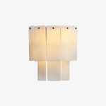 Fractured Alabaster Wall Sconce in Black and Brushed Copper