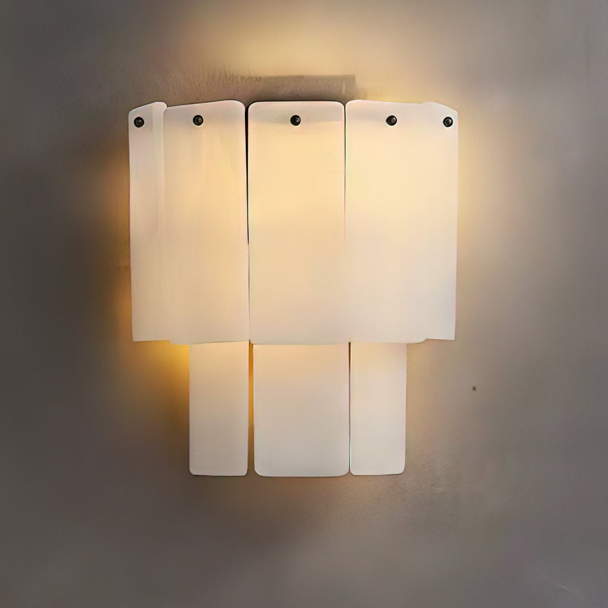 Fractured Alabaster Wall Sconce in Black and Brushed Copper