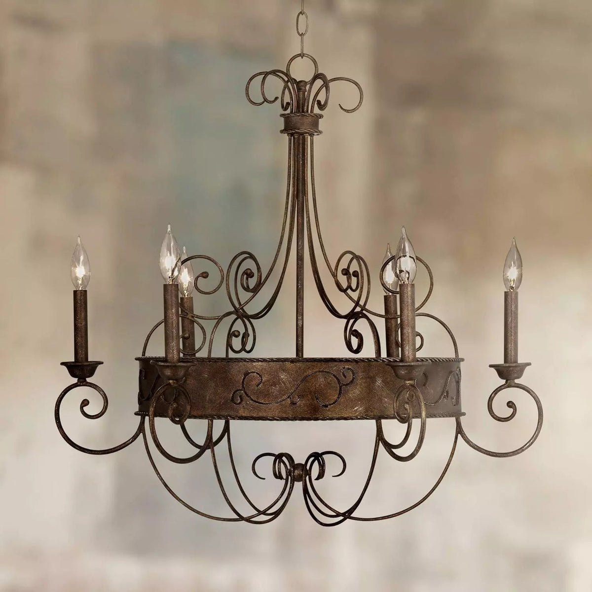 franklin-rust-candlestick-chandelier