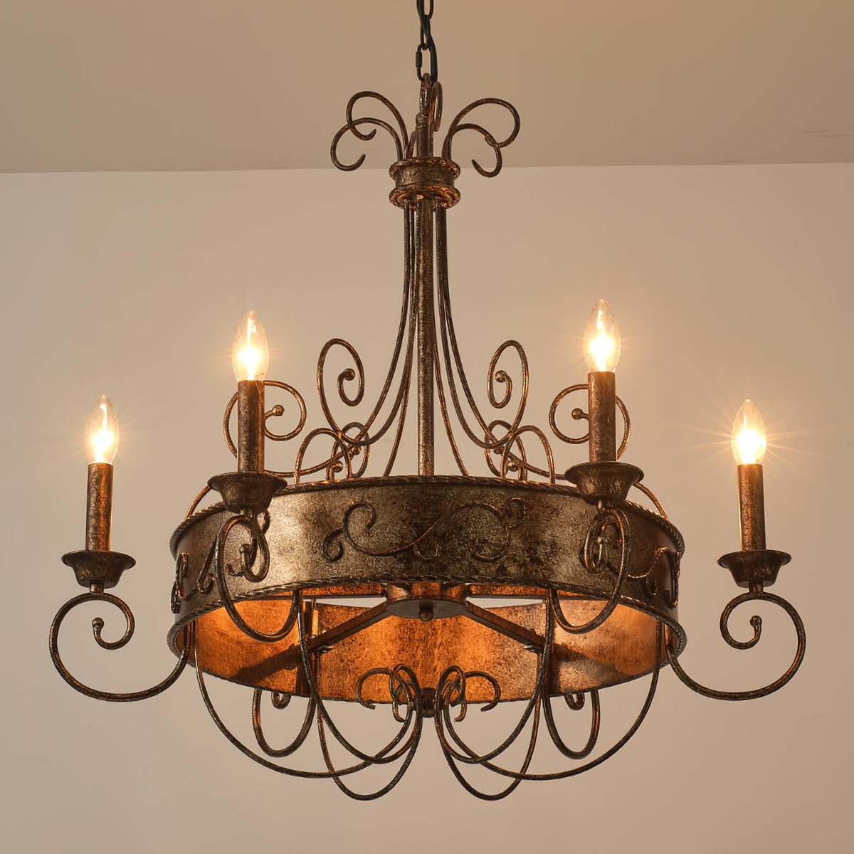 franklin-rust-candlestick-chandelier