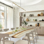 Sculptural Linear Curve LED Chandelier in Gold or Black