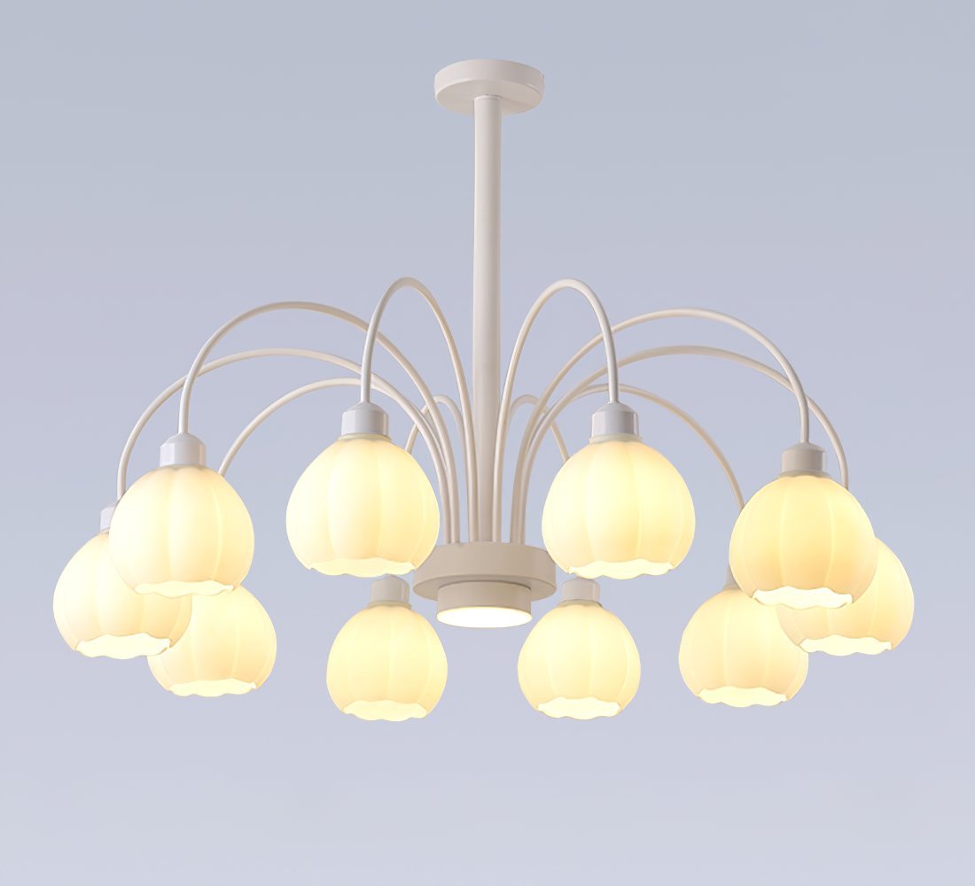 French Cream Bud Chandelier