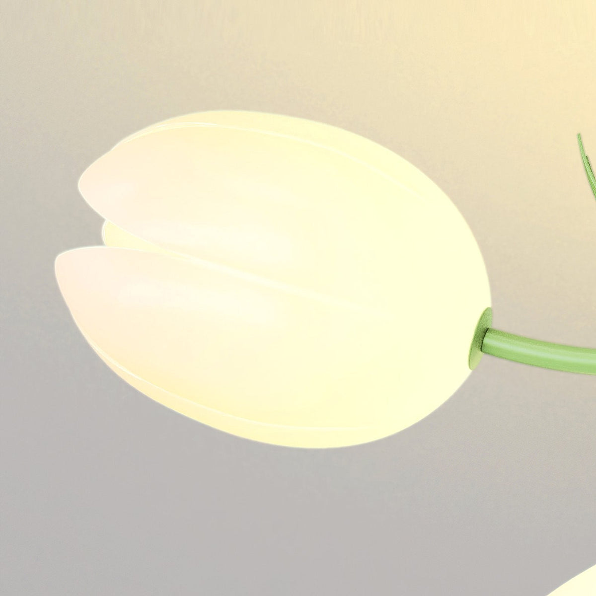 French Cream Orchid Ceiling Lamp