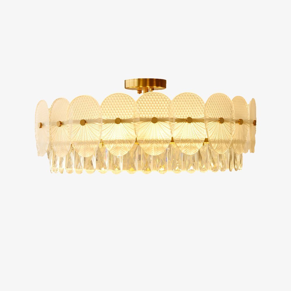 French Retro Crystal Ceiling Lamp