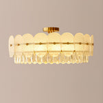 French Retro Crystal Ceiling Lamp