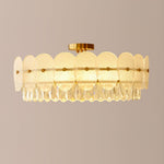 French Retro Crystal Ceiling Lamp