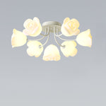French Romantic Rose Ceiling Lamp