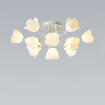 French Romantic Rose Ceiling Lamp