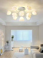 French Romantic Rose Ceiling Lamp