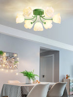 French Romantic Rose Ceiling Lamp