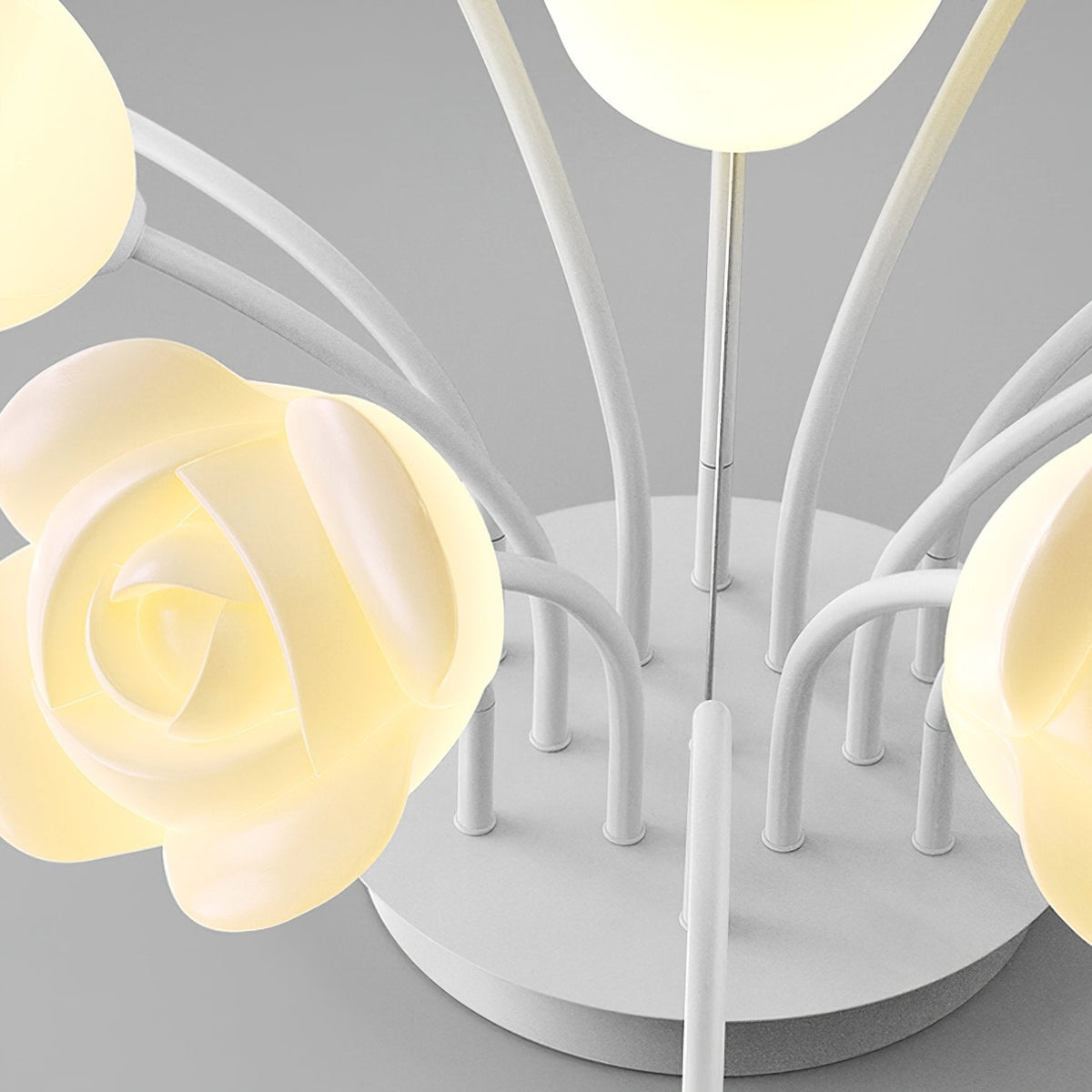French Romantic Rose Ceiling Lamp