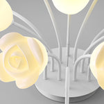 French Romantic Rose Ceiling Lamp