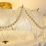 French Style Pearl Glass Chandelier