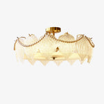 French Style Pearl Glass Chandelier
