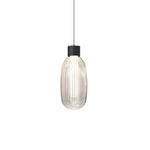 Friso LED Pendant Light – Ribbed Glass Modern Hanging Lamp