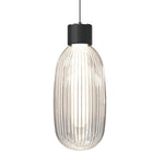 Friso LED Pendant Light – Ribbed Glass Modern Hanging Lamp