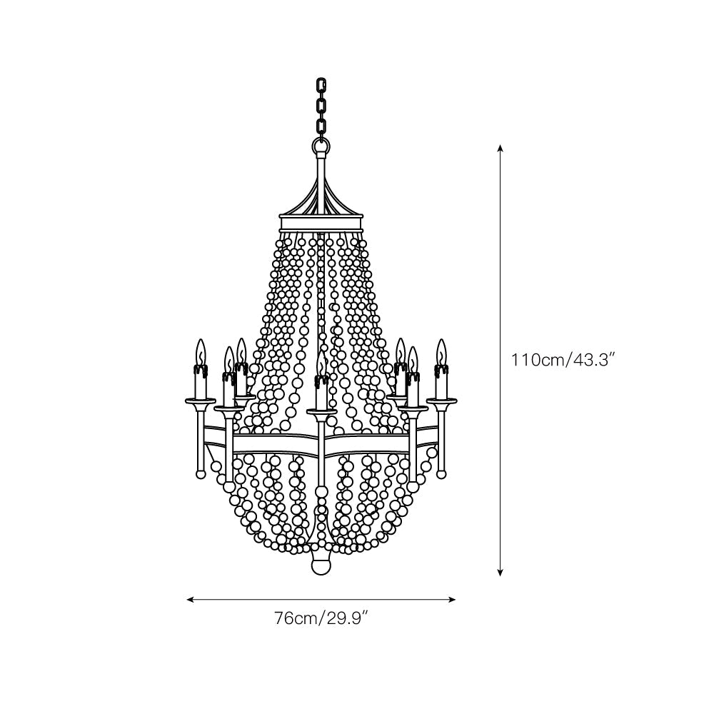 frosted-crystal-bead-chandelier