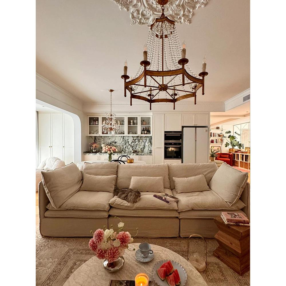 frosted-crystal-bead-chandelier