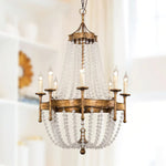 frosted-crystal-bead-chandelier