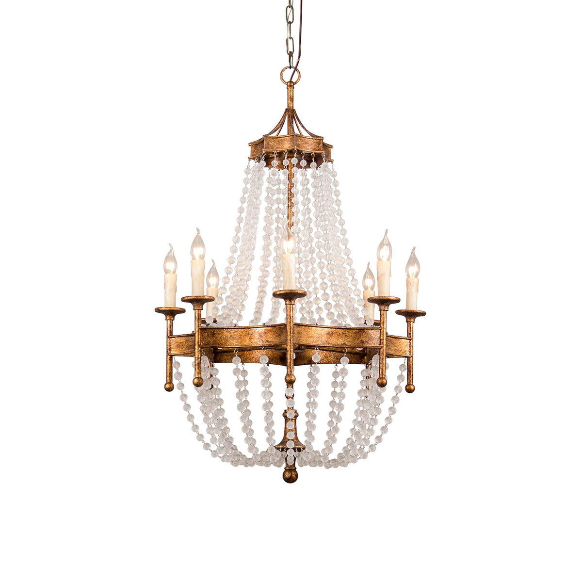 frosted-crystal-bead-chandelier