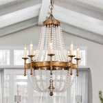 frosted-crystal-bead-chandelier