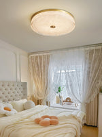 Frosted Dawn Ceiling Light – Modern Flush Mount LED Lamp for Bedroom & Living Room