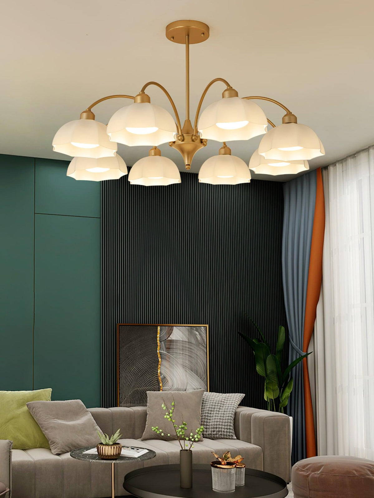 frosted-glass-bell-chandelier