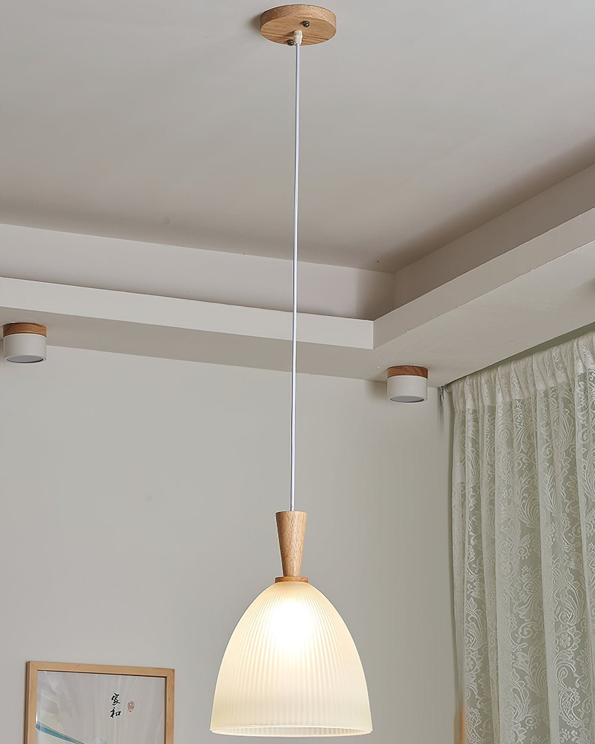 Frosted Glass Bowl Pendant Light