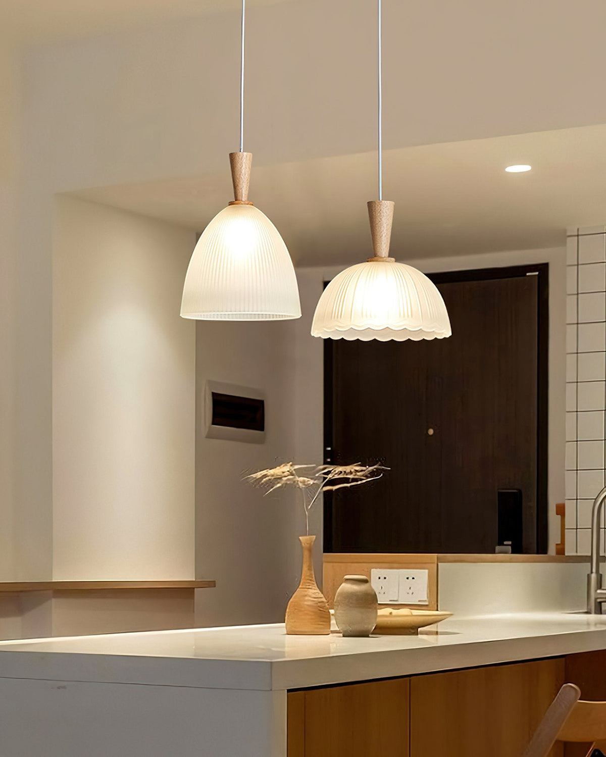 Frosted Glass Bowl Pendant Light